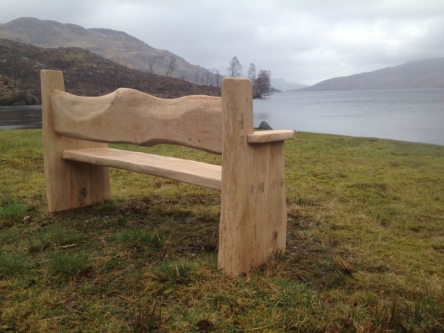 Oak external bench