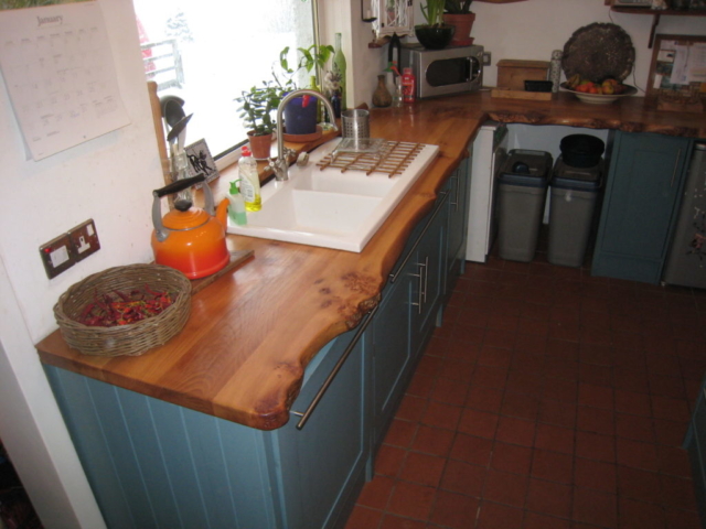 Elm kitchen worktop Elm kitchen worktop