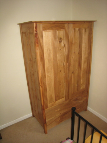 Elm and oak wardrobe